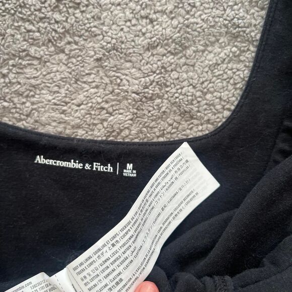 Abercrombie & Fitch black bodysuit square neck basics - Picture 5 of 8